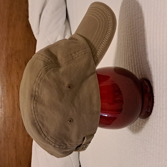 LL Bean 100% Cotton Canvas Cap, Old School Sporting Style, Khaki/Green, NWOT - Picture 4 of 10